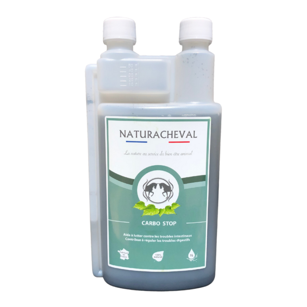 CARBO STOP Liquide Charbon végétal pour chevaux CARBO STOP Liquide Charbon végétal pour chevaux