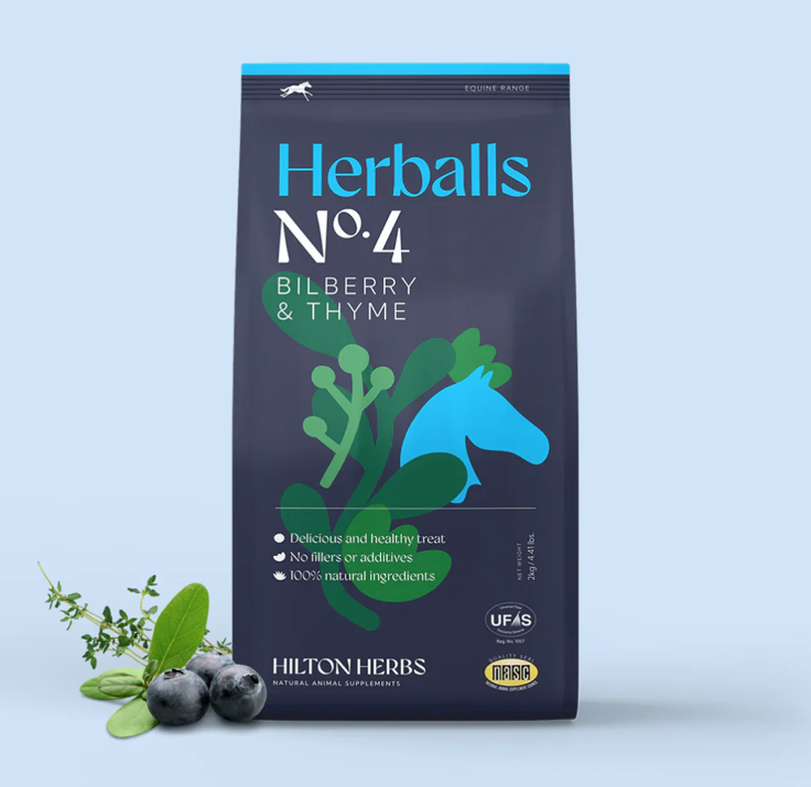 HERBALLS N°4 Myrtille et Thym Friandises pour chevaux HERBALLS N°4 Myrtille et Thym Friandises pour chevaux