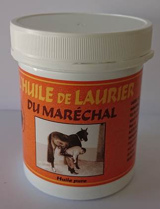 HUILE DE LAURIER PURE DU MARECHAL pour chevaux 200 ml