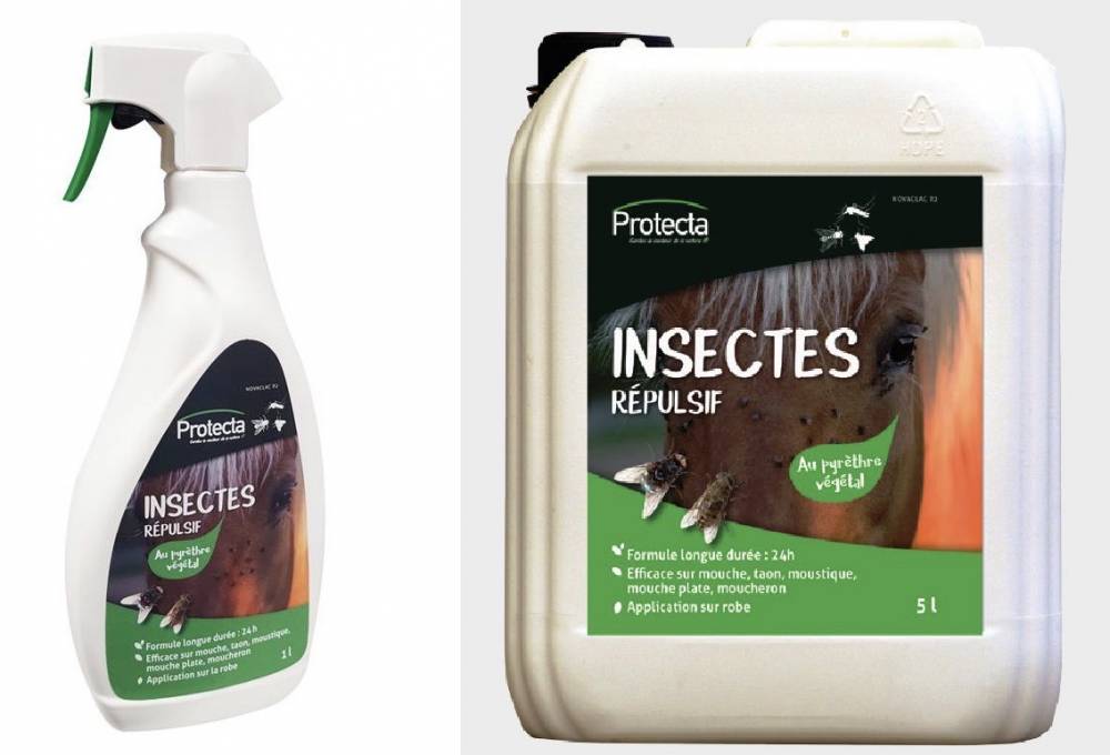 Anti mouche cheval - Répulsif insectes naturel pour chevaux