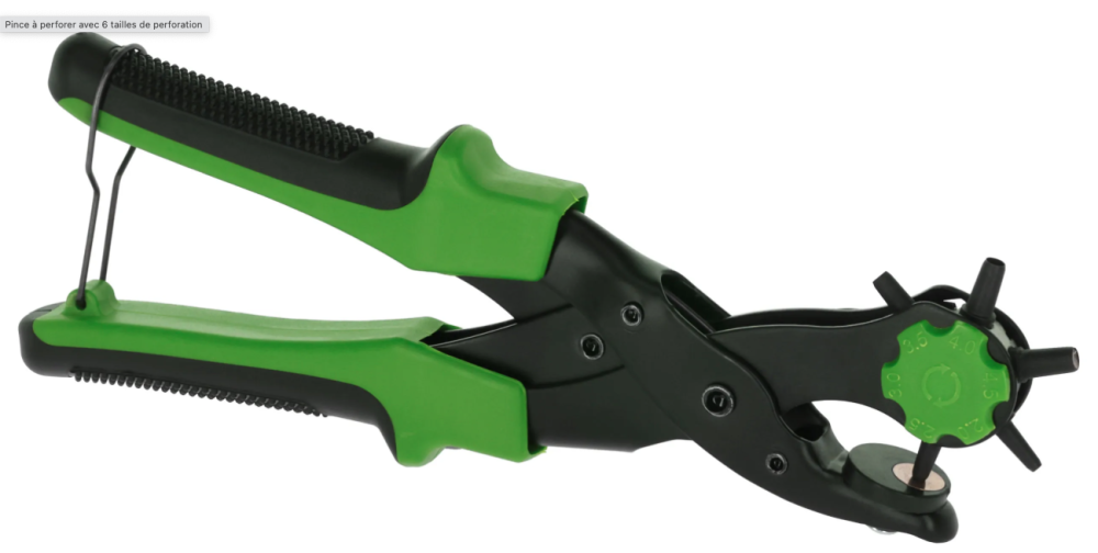 Pince emporte-pièce 6 tailles de perforation Pince emporte-pièce 6 tailles de perforation