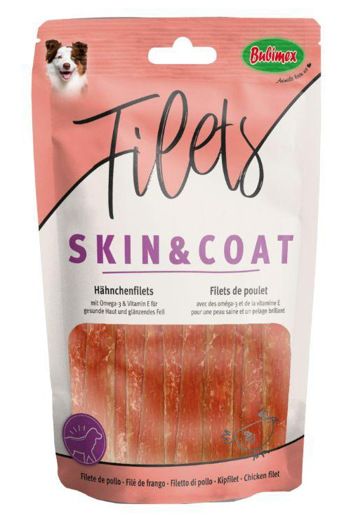 SKIN & COAT BUBIMEX Filets de poulet pour chiens 100 g SKIN & COAT BUBIMEX Filets de poulet pour chiens 100 g