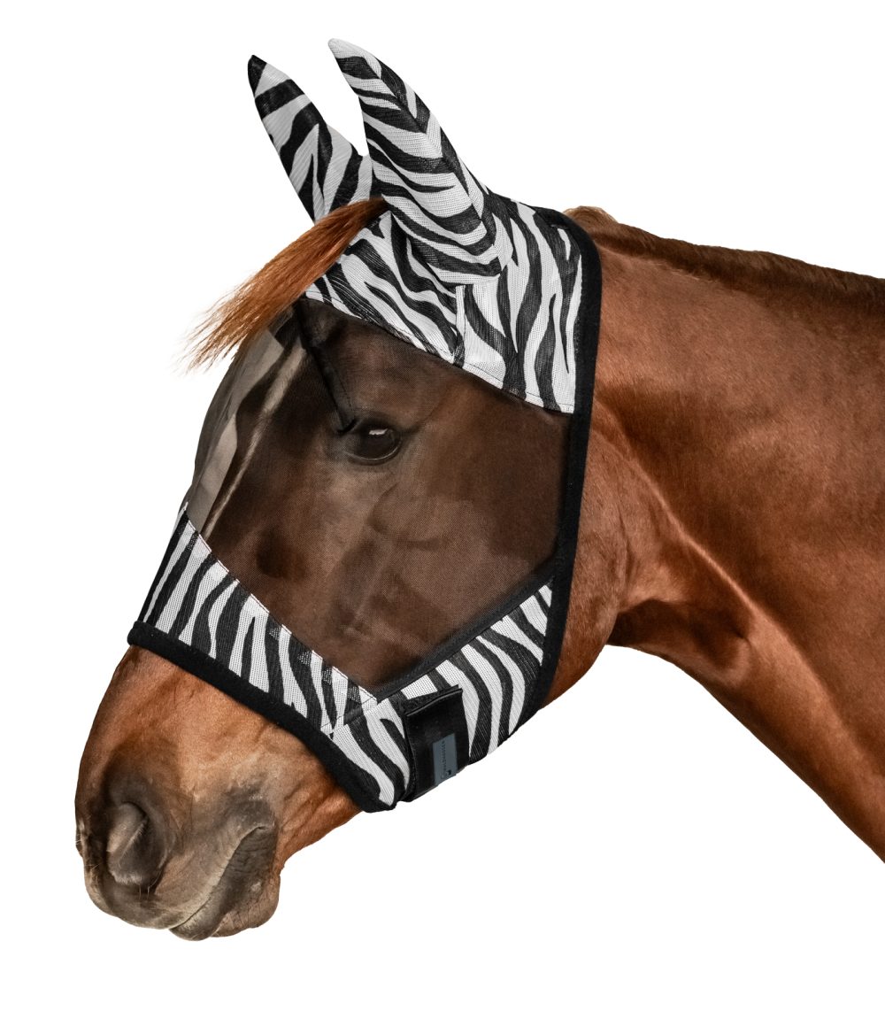 ZEBRA Masque anti-mouches Poneys Chevaux ZEBRA Masque anti-mouches Poneys Chevaux