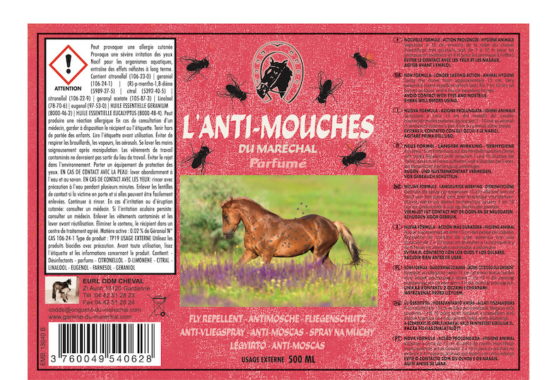 Protect 14 spray répulsif anti-mouche cheval 1l - Horse Master - HORSE  MASTER - Spray anti-mouche cheval - Equestra